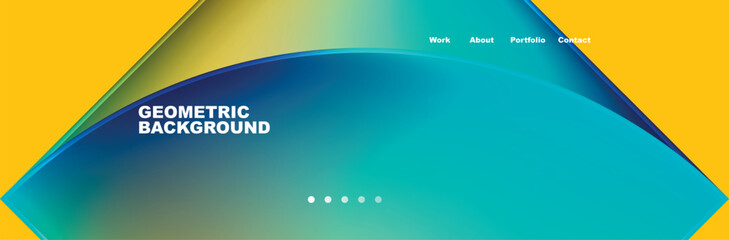 Trendy Simple Round Triangle and Circle with Gradients Abstract Background. Vector Illustration For Wallpaper, Banner, Background, Card, Book Illustration, landing page