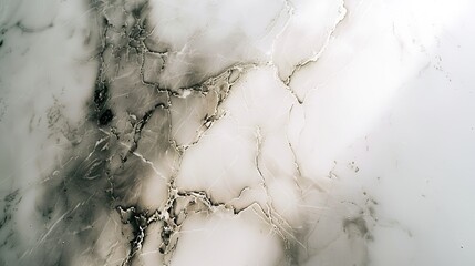 Elegant Minimalistic White Marble Texture Captured with Wide-Angle Lens for Grand and Modern Aesthetic, Ideal for Widescreen Desktop Wallpaper