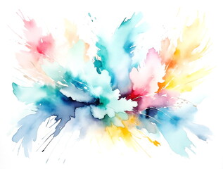 Abstract watercolor texture background multicolored. Watercolor splash on white background