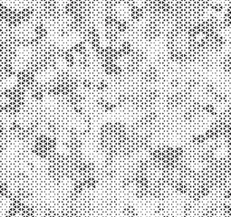 Triangle Shapes Vector Abstract Geometric Technology Oscillation Wave Isolated on Light Background. Halftone Triangular Retro Simple Pattern. Minimal 80s Style Dynamic Tech Wallpaper