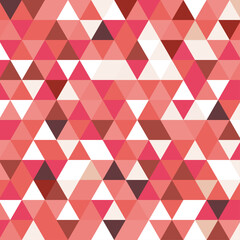 背景イラスト_三角形モザイク_ピンク