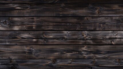 Dark ebony, rustic wood plank background with weathered, distressed wooden boards,  natural grain and texture