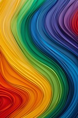 Obraz premium Colorful abstract rainbow waves background