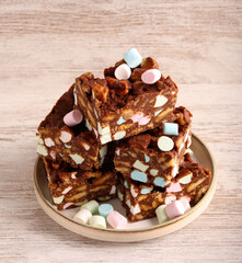Rocky road with mini marshmallow