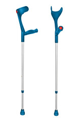 2 Gehhilfen und Hintergrund transparent PNG cut out Forearm Crutches