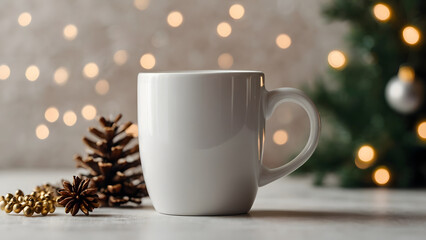 white ceramic coffee mug mock up