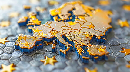 Europe day celebration concept art