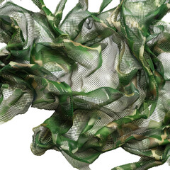 Fototapeta premium Photo of Camouflage Netting ,isolated on transparent background