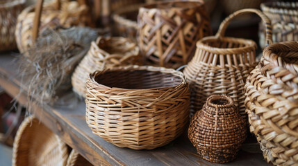 Basketry is an art and craft that is woven entirely by hand