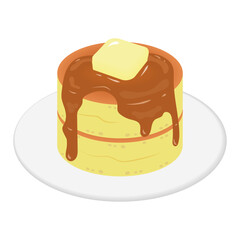 分厚いホットケーキ