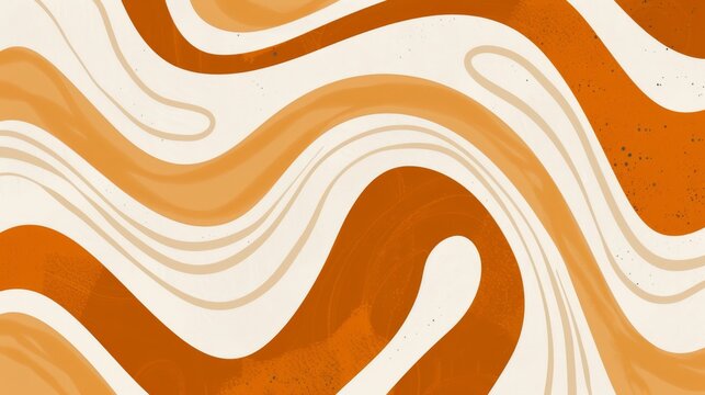 Abstract terracotta waves pattern background