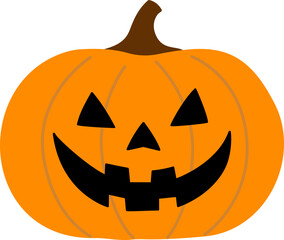 Halloween pumpkin icon vector.
Jack o lantern pumpkin for Halloween.