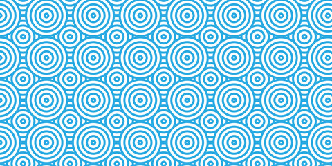 Overlapping Pattern Minimal diamond geometric waves spiral and abstract circle wave line. blue color seamless tile stripe geometric create retro square line backdrop pattern background.