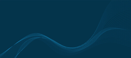 Abstract blue background with waves