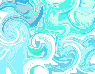 マーブル模様の背景素材　青