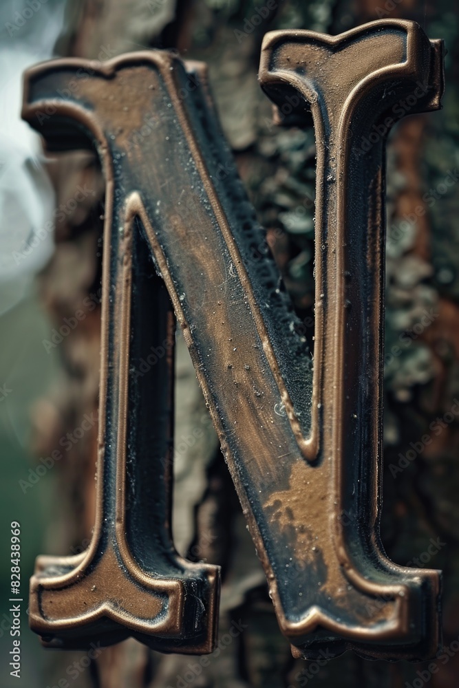Poster detailed close up of the letter 