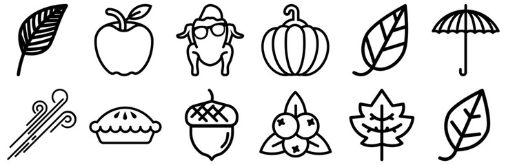 Mega Set Of Vector Friendsgiving Icons Collection Isolated Silhouette Solid Icons Including Thanksgiving,Leaf,Fall,Friendsgiving,Friends Infographic Simple Vector Illustration Logo