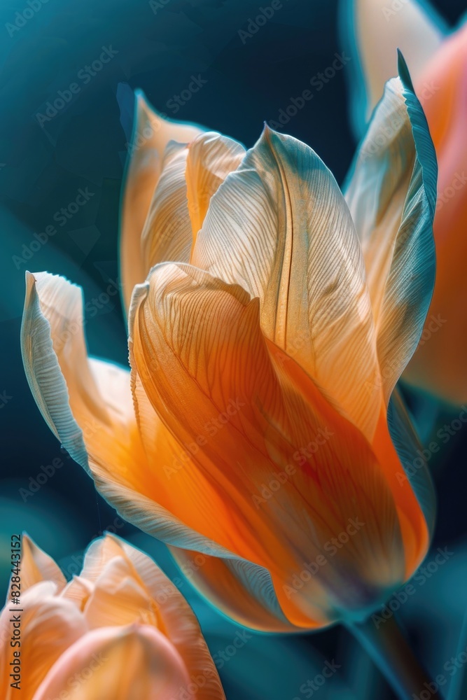 Poster a detailed image of a flower with a blurred background. ideal for nature and botanical themes