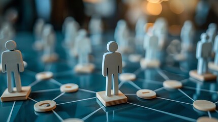 Managerial Delegation figure assigning tasks to team members