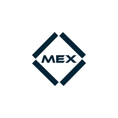 MEX logo. M E X design. White MEX letter. MEX, M E X letter logo design. M E X letter logo design in FIVE, FOUR, THREE, style. letter logo set in one artboard. M E X letter logo vector design.
