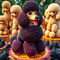 hedgehog with berries