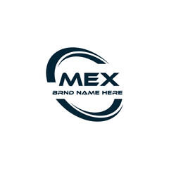 MEX logo. M E X design. White MEX letter. MEX, M E X letter logo design. M E X letter logo design in FIVE, FOUR, THREE, style. letter logo set in one artboard. M E X letter logo vector design.