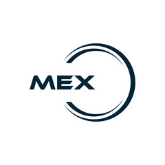 MEX logo. M E X design. White MEX letter. MEX, M E X letter logo design. M E X letter logo design in FIVE, FOUR, THREE, style. letter logo set in one artboard. M E X letter logo vector design.