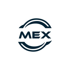 MEX logo. M E X design. White MEX letter. MEX, M E X letter logo design. M E X letter logo design in FIVE, FOUR, THREE, style. letter logo set in one artboard. M E X letter logo vector design.