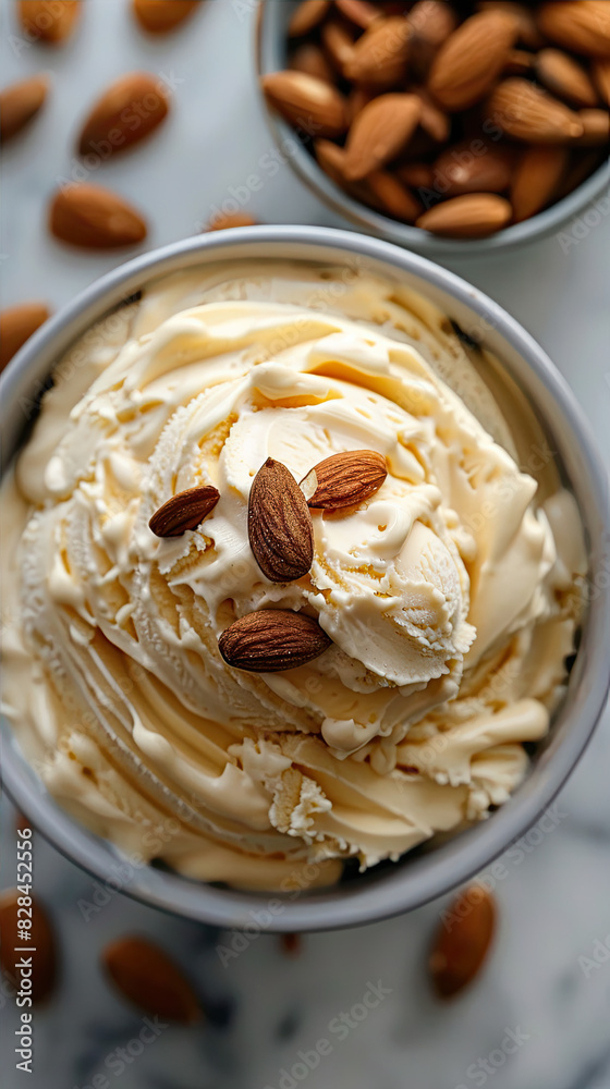 Wall mural pistachio with ice cream