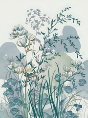 Elegant Botanical Illustration

