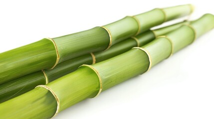 bamboo, isolated on white Environmentally friendly friend