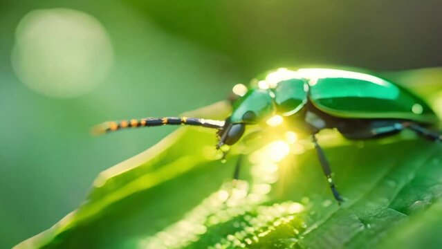beetle on leaf