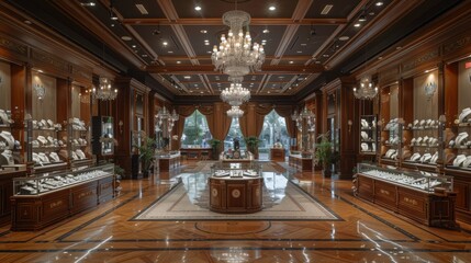 Obraz premium Room Filled With Jewelry and Chandelier