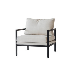 Fototapeta premium Modern sofa on isolated transparent background. Furniture for the modern interior, minimalist design.
