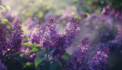 A close up of purple flowers with a blue background