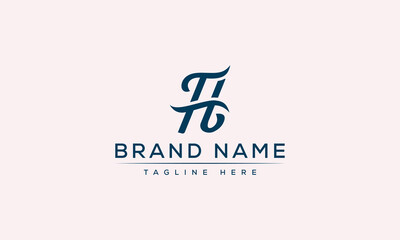 Logo design letter FH . Elegant modern. Vector template.