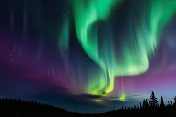 aurora borealis in the sky