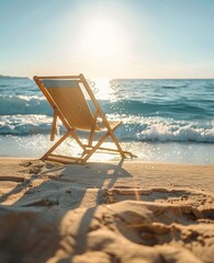 Summer Relaxation by the Sea Generative AI