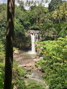 A Secret natural waterfall in the great land of Bali indonesia