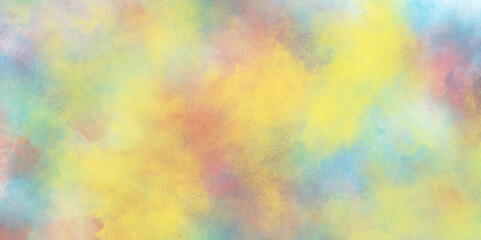 abstract colorful watercolor background orange peach yellow pink and lime green. Abstract multicolored hand painted watercolor background.