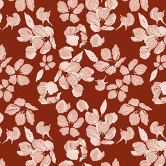 seamless pattern with flowers