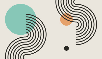 Modern minimalist abstract background design