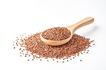 Chocolate shavings in a wooden spoon