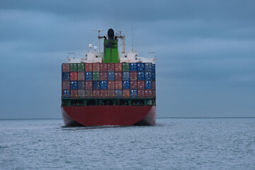 cargo ship in the port