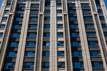 Urban residential buildings During the day