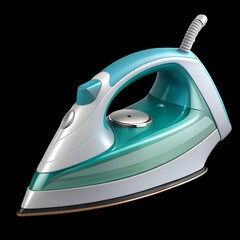 clothes iron isolated on transparent background. iron isolated on transparent background, png file