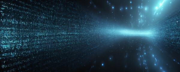 cyber technolgy digital background with binary codes in futuristic scifi design. High resolution illustration