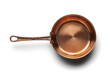Copper Frying Pan Isolated