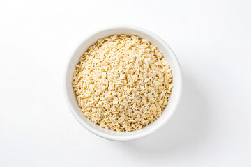 Close-up of a bowl of uncooked pasta