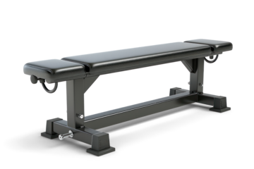 Flat Weight Bench on Transparent Background